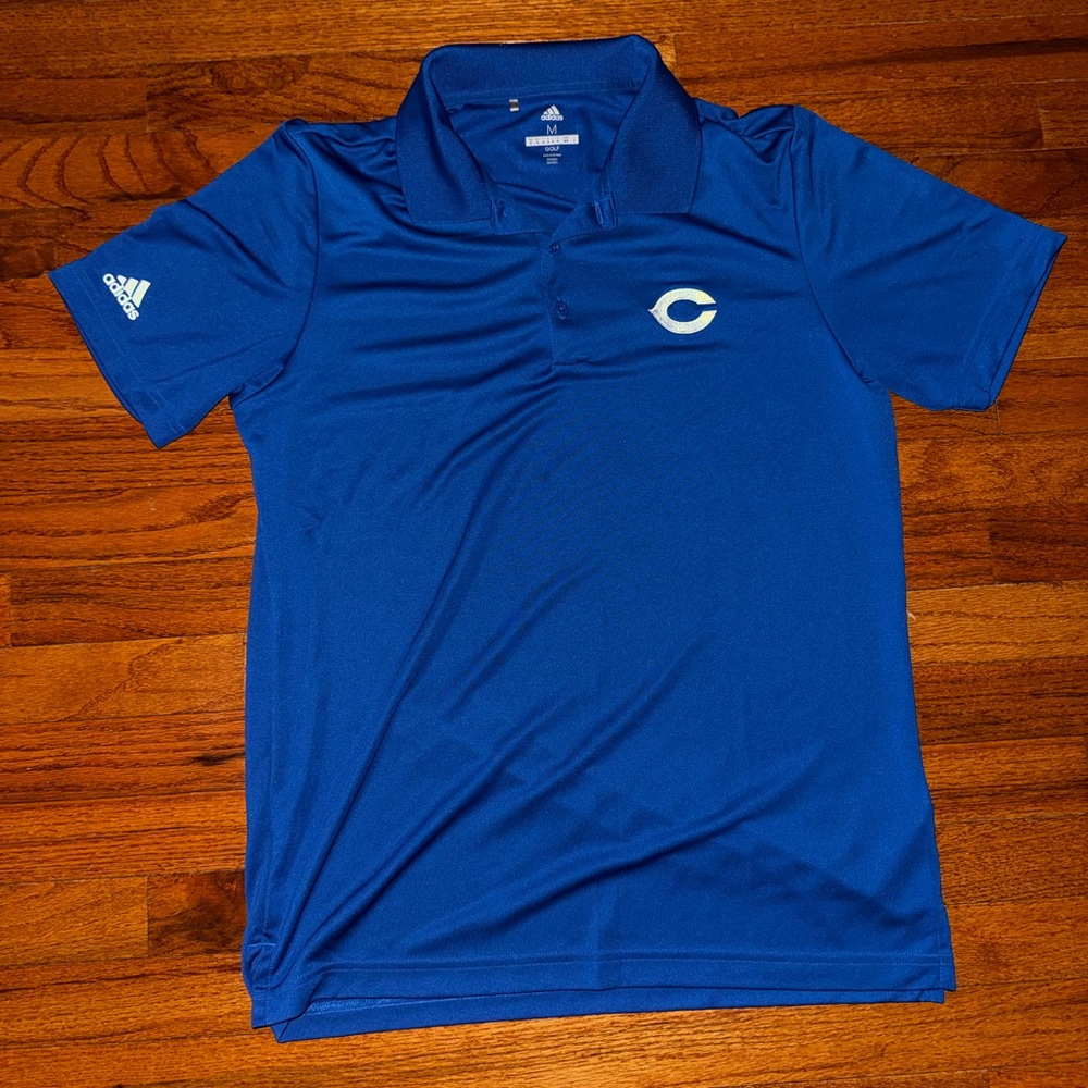 adidas Men's Royal Blue Activewear Short-Sleeve Polo